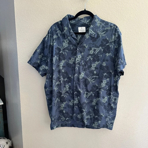 Mutual Weave Men's Blue Hawaiian Shirt  Size XL‎ - Picture 1 of 6